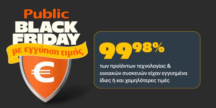 Public: Εγγύηση Χαμηλότερης Τιμής στο 99,98% των Προϊόντων