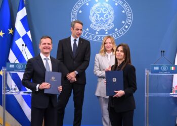 ΑΔΜΗΕ και ΤΕΡΝΑ υπέργαψαν MoU για την νέα διασύνδεση Ελλάδας – Ιταλίας GRITA 2