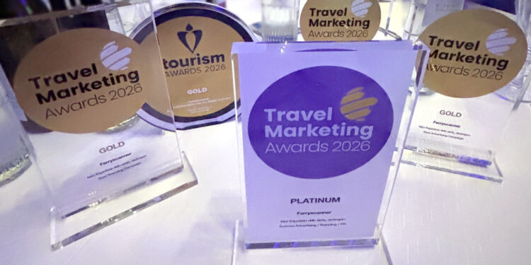 Η Ferryscanner απέσπασε 6 βραβεία στα Travel Marketing Awards και Tourism Awards 2026